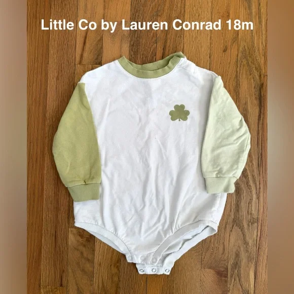 Little Co by Lauren Conrad 18m St. Patrick’s Day body suit sweatshirt - Picture 1 of 2